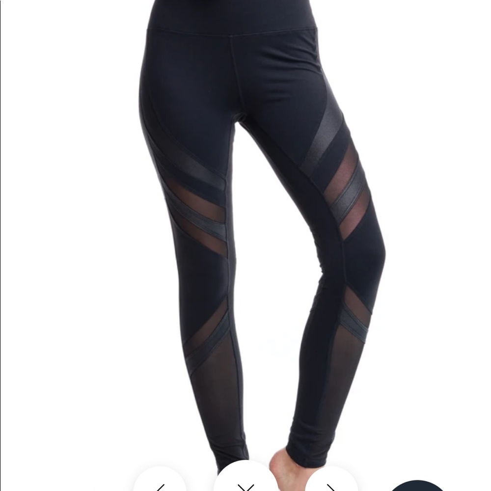 LA Society Oxygen Diagonal-mesh Leggings